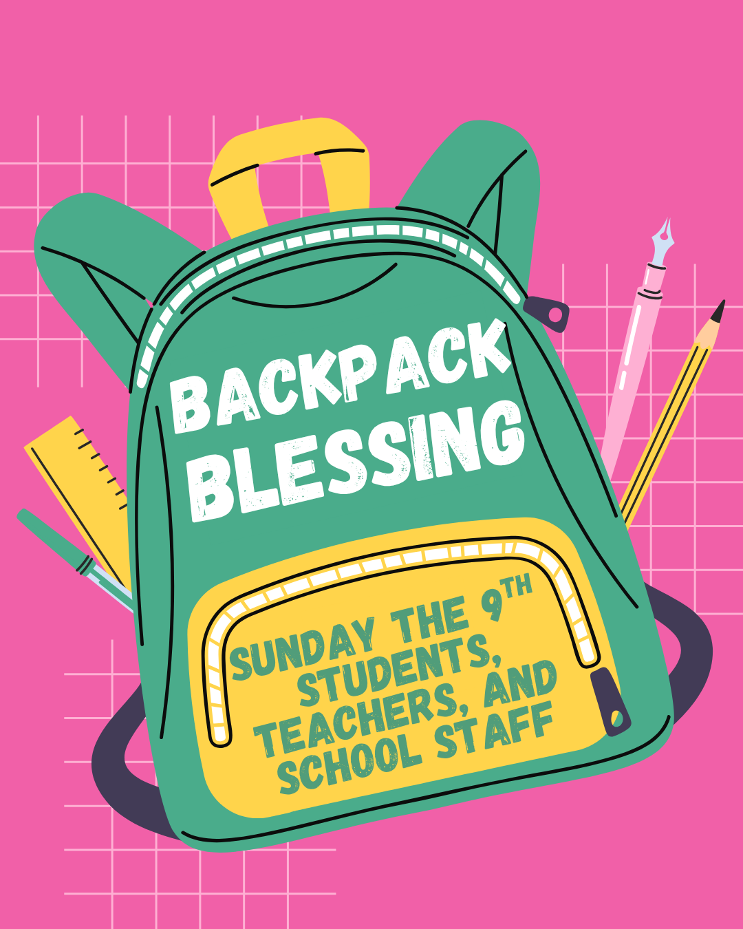 Backpack Blessing